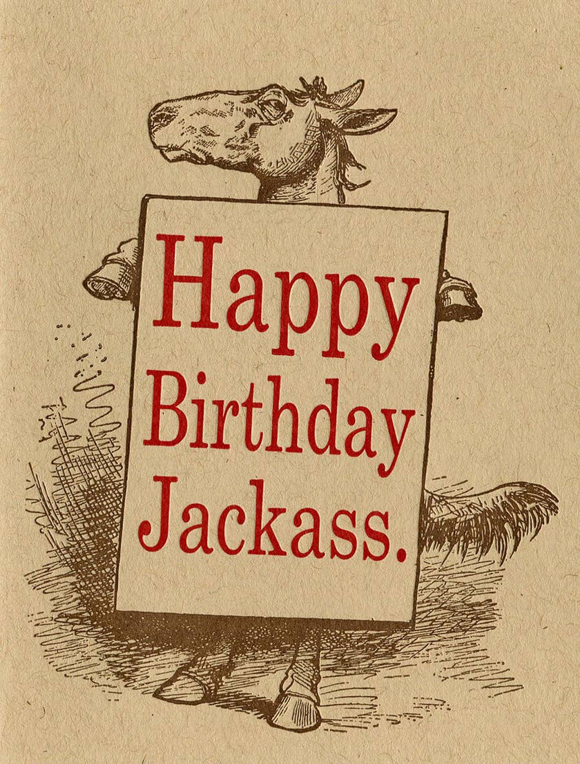 Jackass Birthday Greeting Card