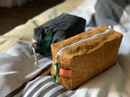 Waxed canvas dopp kit