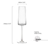 Set of 2 Empire Clear Champagne Flutes