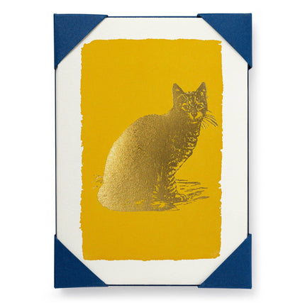 Gold Cat  | Notelet Card (5-Pack)