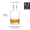 Pacific Northwest Mountain Themed Crystal Liquor Decanter