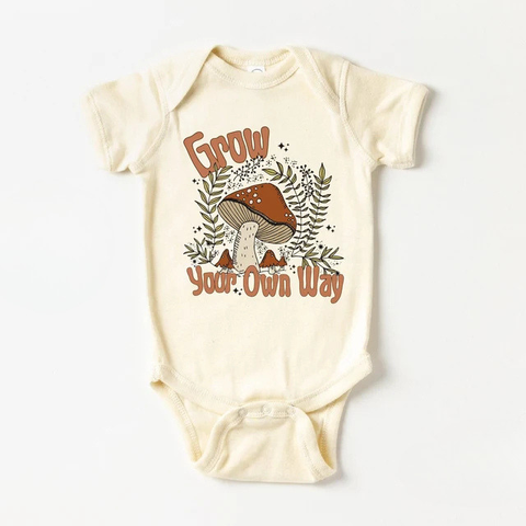 Mushroom Grow Your Own Way Onesie