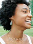 Moss Agate Teardrop Earrings