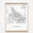 Tacoma Washington City Lines ART PRINT