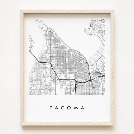 Tacoma Washington City Lines ART PRINT