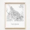 Tacoma Washington City Lines ART PRINT