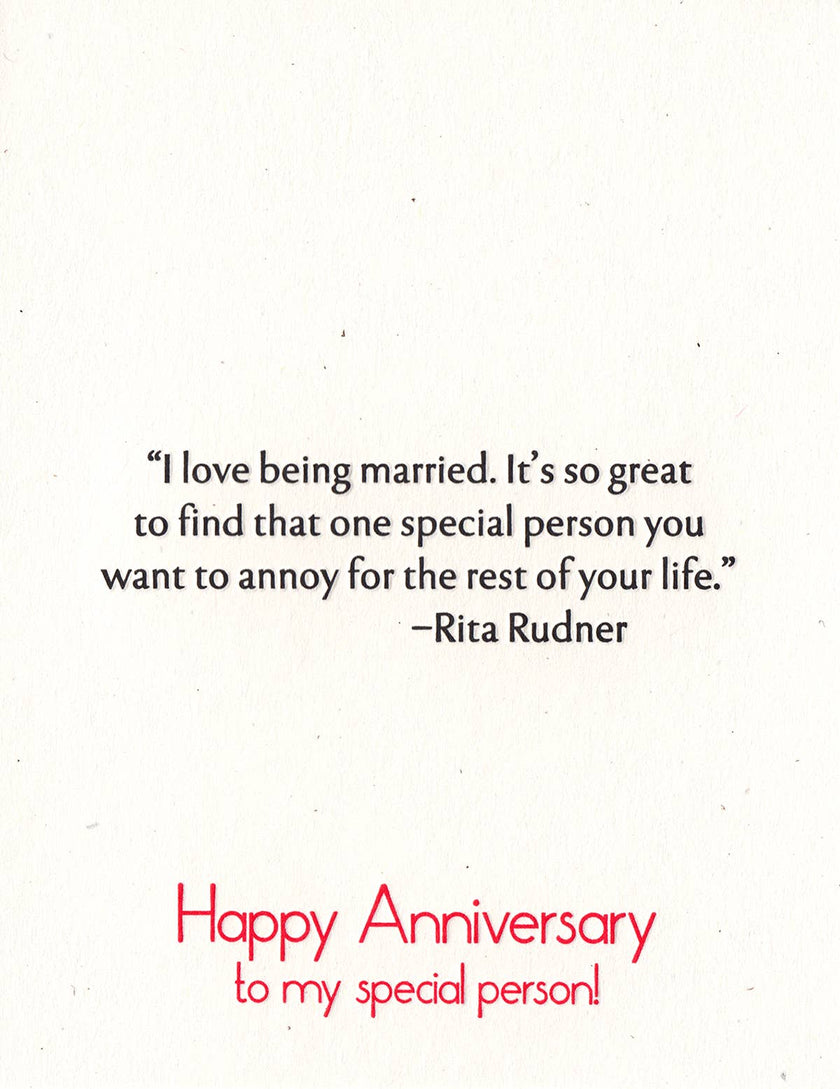 Rudner Anniversary Greeting Card
