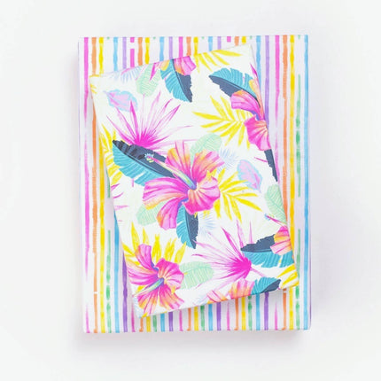 Hibiscus Fan Palm • Double-sided Eco Wrapping Paper•Everyday