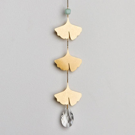 Botanical Leaf/Amazonite Suncatcher