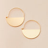 Lunar Hoop/Gold Vermeil Earrings