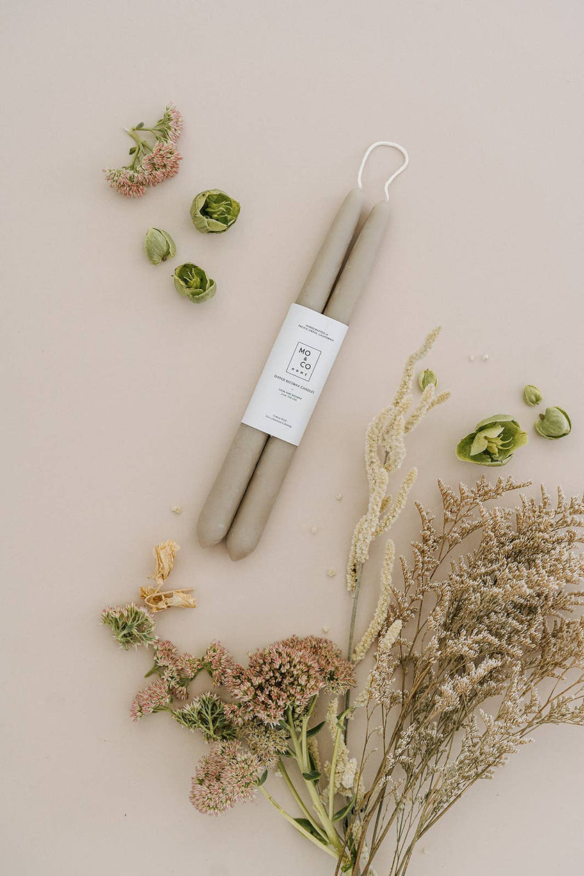 Clay Beeswax Dipped Candles 10