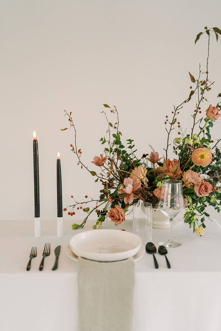 Charcoal Beeswax Dipped Candles 10