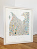 Tacoma Watercolor Map Print