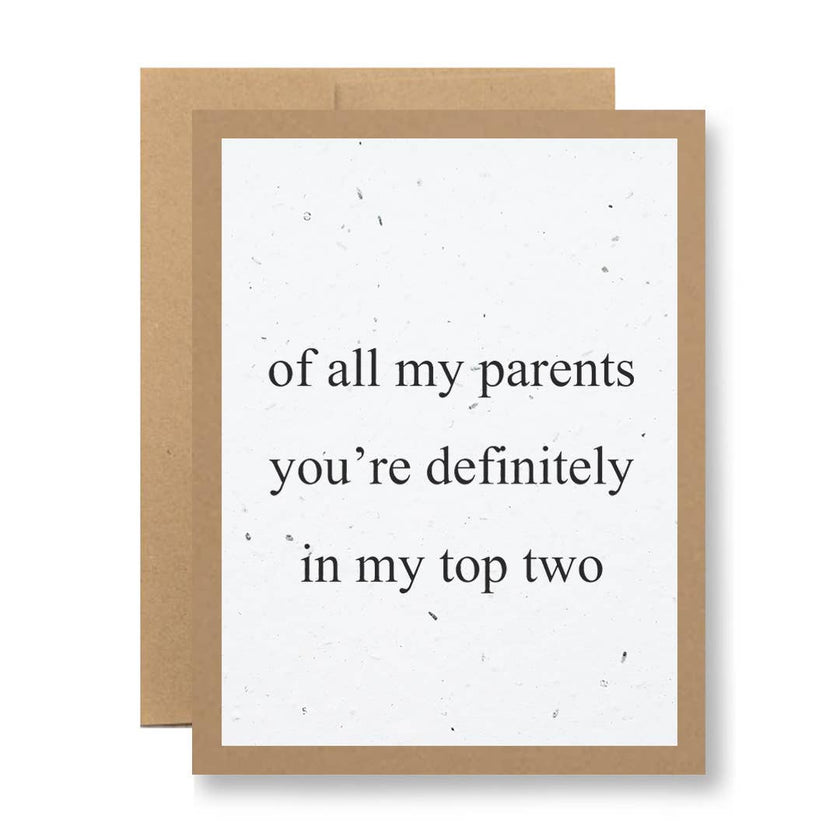 Father's Day in my top two  - Seed Paper Card