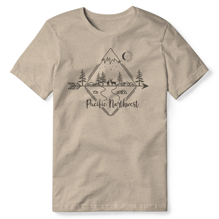 Diamond Scene Night Tri-Blend Tee-Shirt