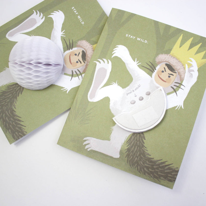 Pop-up Stay Wild Birthday Card