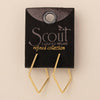 Orion Diamond Hoop/Gold Vermeil Earrings