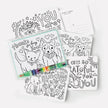 Color-In Postcard Kit - Kids Thank You