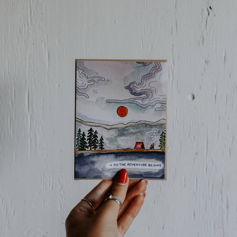 Adventure Begins Greeting Card