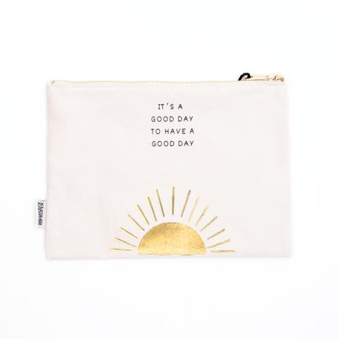 Canvas Pouch It's A Good Day