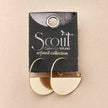 Lunar Hoop/Gold Vermeil Earrings