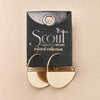 Lunar Hoop/Gold Vermeil Earrings