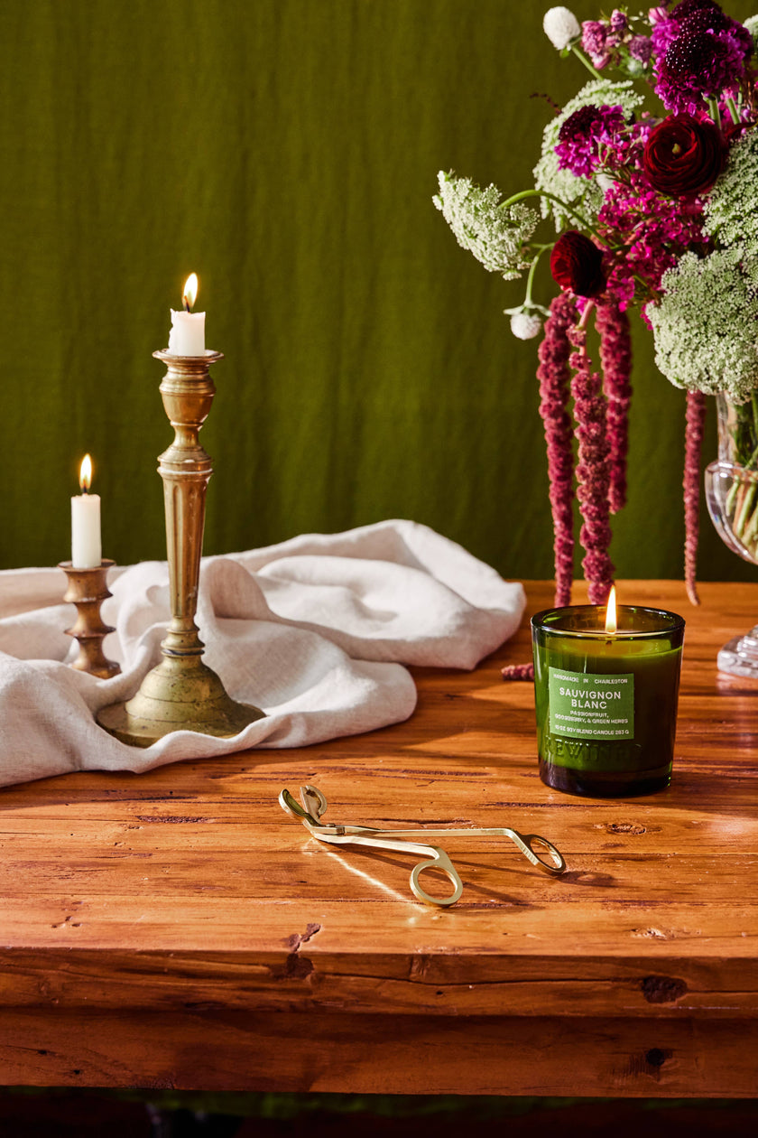 Brushed Gold Engraved Wick Trimmers