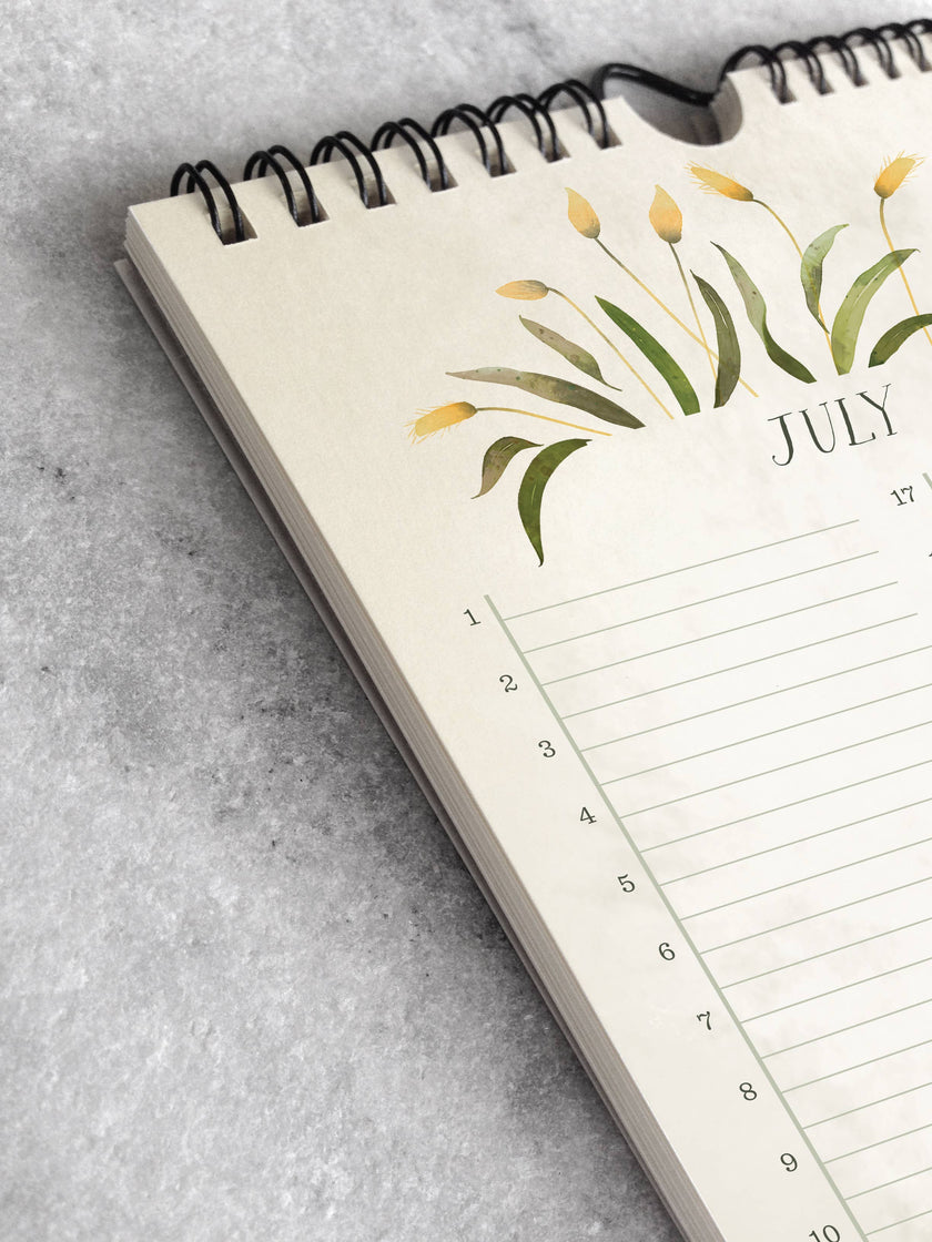 Field Flowers Celebration Calendar