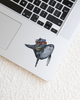 Book Stack Humpback Sticker