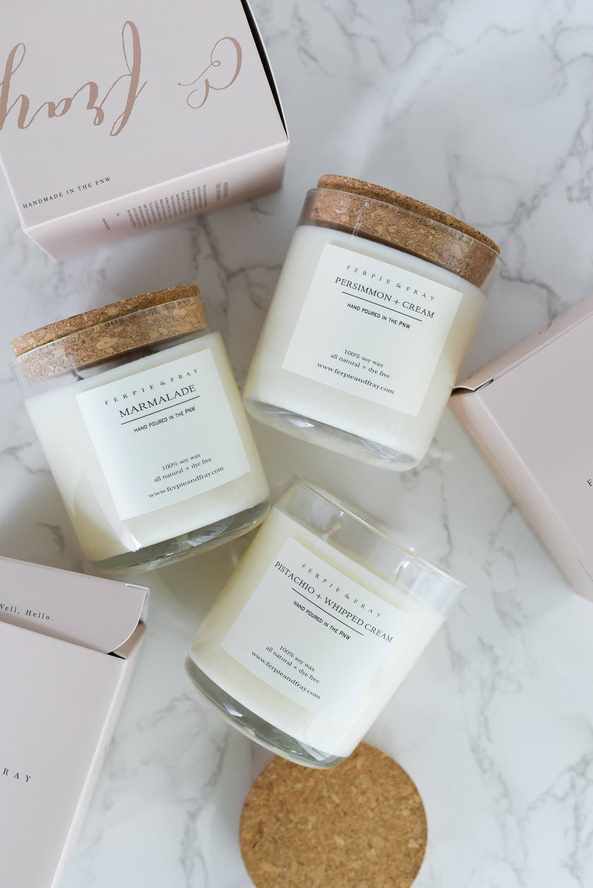 Persimmon + Cream Candle