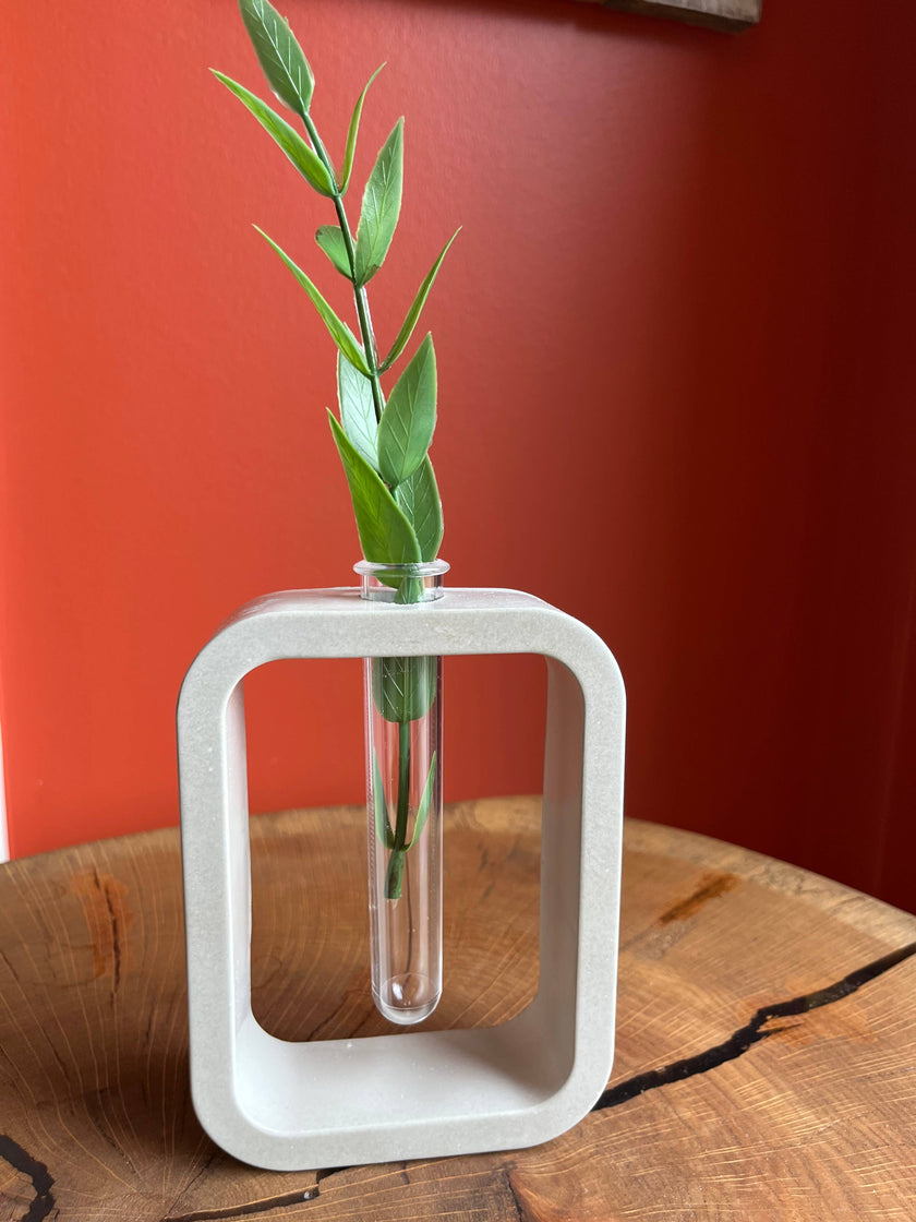 Modern Rectangular Concrete Propagation Planter
