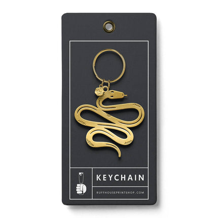 Snake Gold Keychain