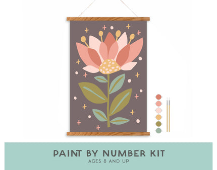 Mystic Flower Paint-by-Number Kit for Kids