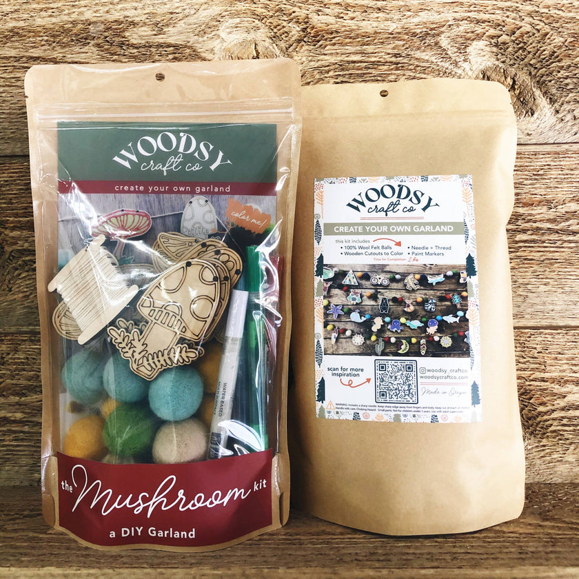 DIY Craft Kit - Mushroom Garland