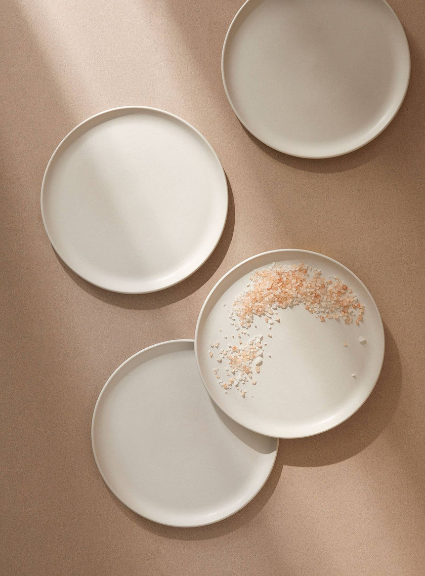 Stoneware Flat Salad Plate