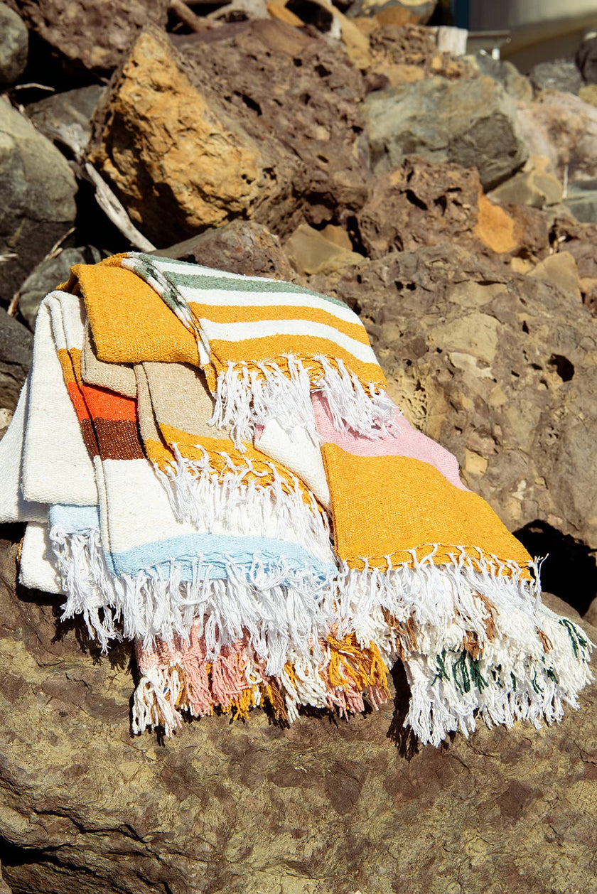 Vintage Desert - Recycled throw blanket