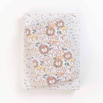 Lion Fiesta • Double-sided Eco Wrapping Paper • Everyday