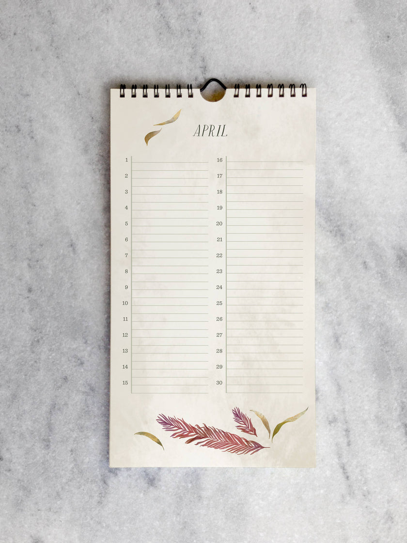 Field Flowers Celebration Calendar