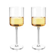 Laurel Crystal White Wine Glasses - Set of 2