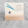 2025 Mini Desk Calendar, Abstract