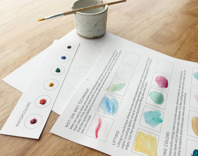 All-In-One Beginner Watercolor Kit - Hummingbird