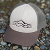 Simple Mountains Curved Bill Trucker Cap