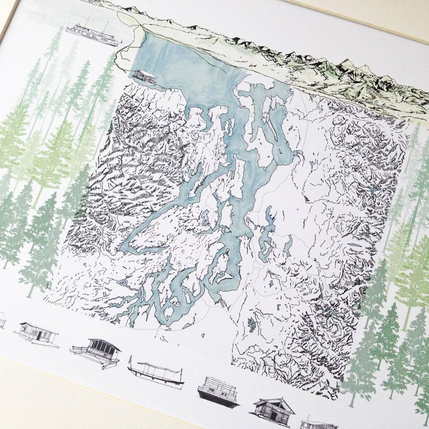 Puget Sound Life ART PRINT