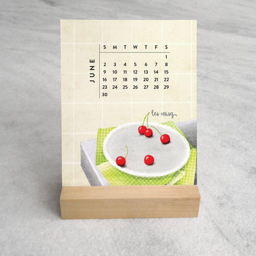 2025 Desk Calendar, Les Fruits