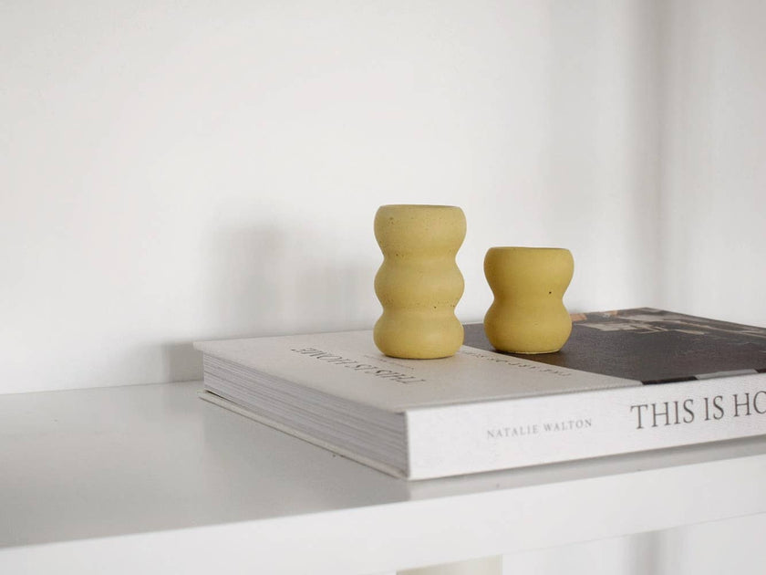 Wavy Candle Holders, Set of two