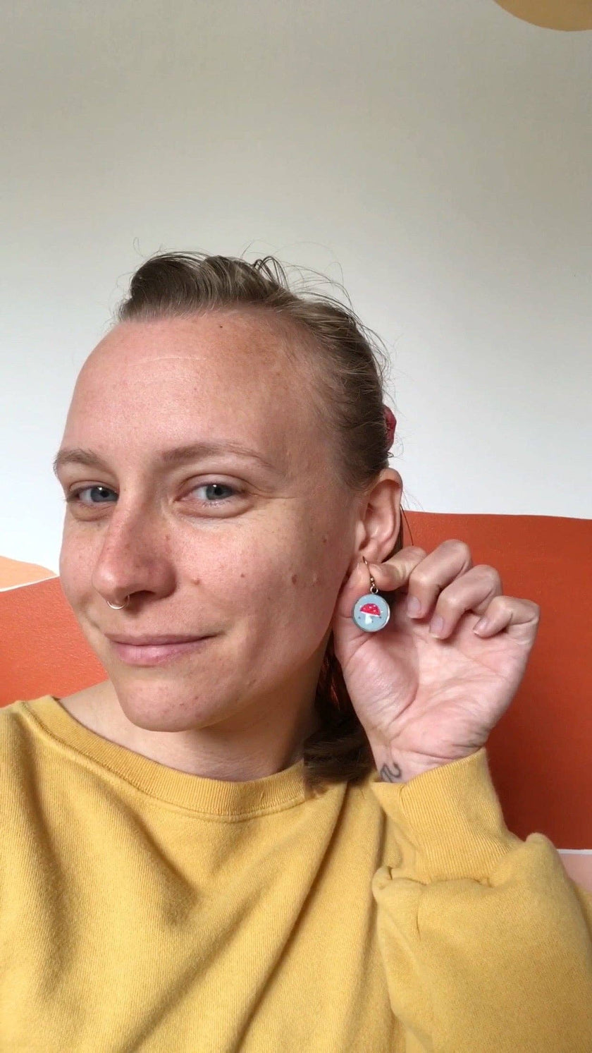 Earrings - Beginner Hand Embroidery DIY Craft Kit