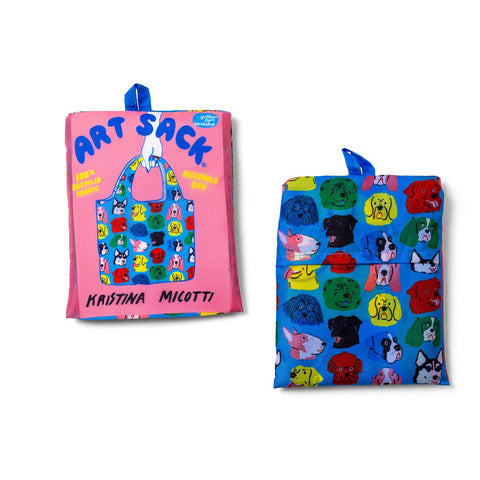 Dogs Art Reusable Tote Bag