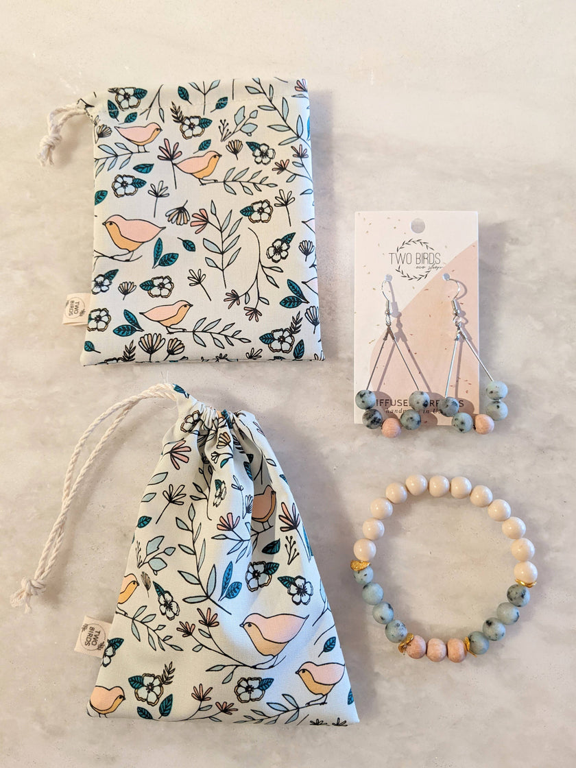 Reusable Jewelry Gift Bag - Small Cinch Bag