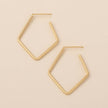Orion Diamond Hoop/Gold Vermeil Earrings