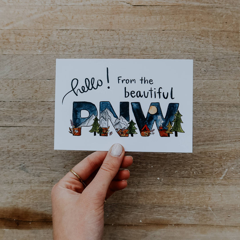 Hello from the Beautiful PNW Postcard